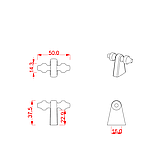 Ручка мебельная CEBI A4121 016 мм MP24 (черный), фото 2