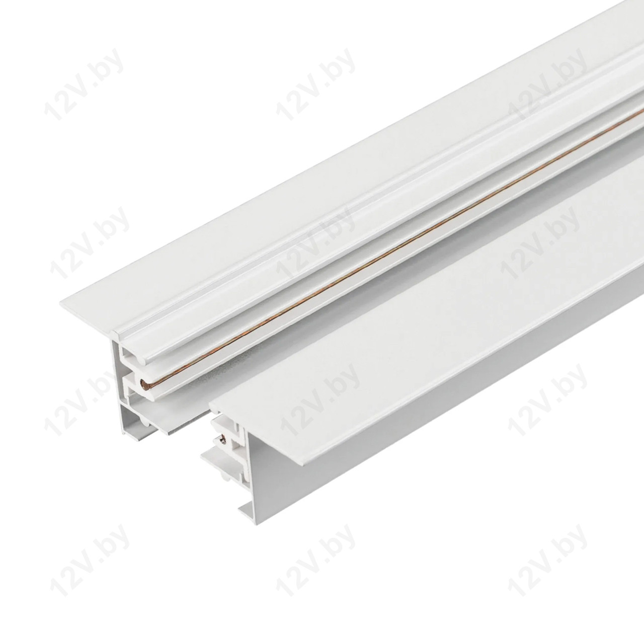 Трек LGD-2TR-TRACK-F-2000-WH-M (C) (Arlight, IP20 Металл, 3 года)