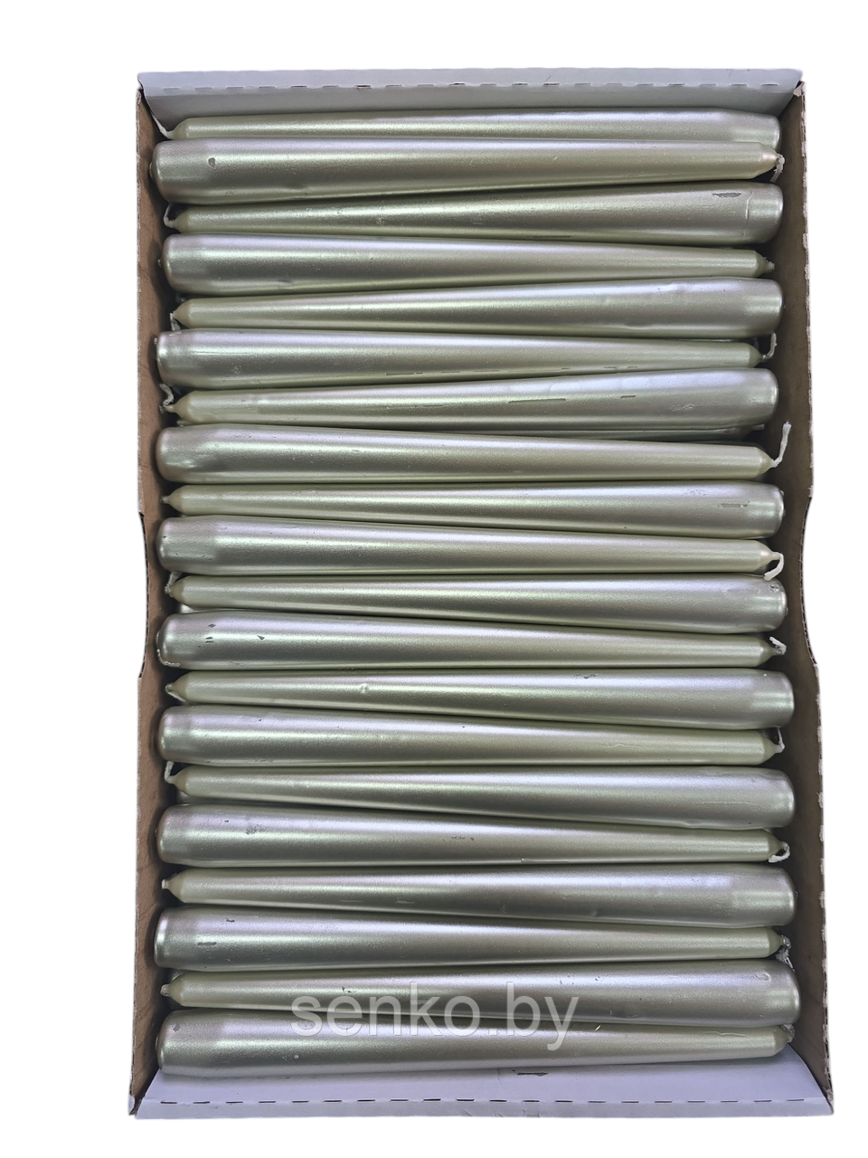 Свеча конусная 240/23 серебристая Bolsius - 100 шт. | 1 шт. - 1.30 руб.