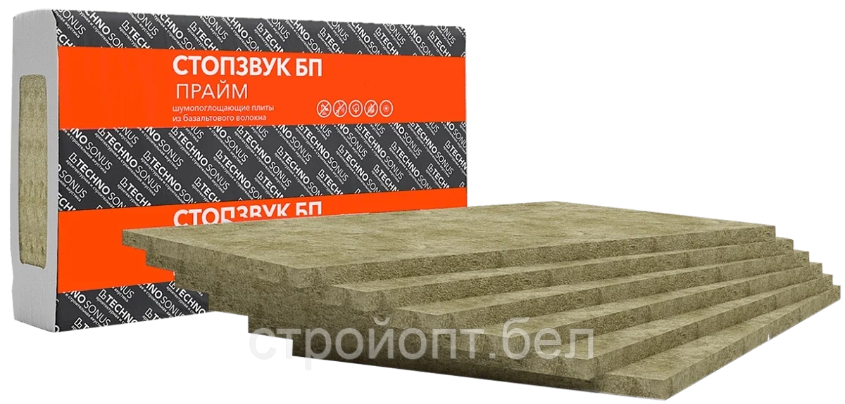 Плита звукопоглощающая СтопЗвук БП Прайм, 27 мм (5,76 м.кв), РФ