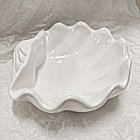 Подсвечник из гипса Ракушка Волна, 200мл Белый, фото 2