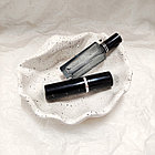 Подсвечник из гипса Ракушка Волна, 200мл Белый с черными брызгами, фото 2