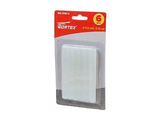 Клеевые стержни WORTEX (Вортекс) (универсальный, 11.2х100 мм, 6 шт в блистере) (PVC универсальный, 11,2х100