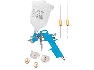 Краскораспылитель краскопульт DGM Air Gun 100 (HP, сопла ф 1.5, 1.8, 2.5 мм, верх. бак 600 мл)