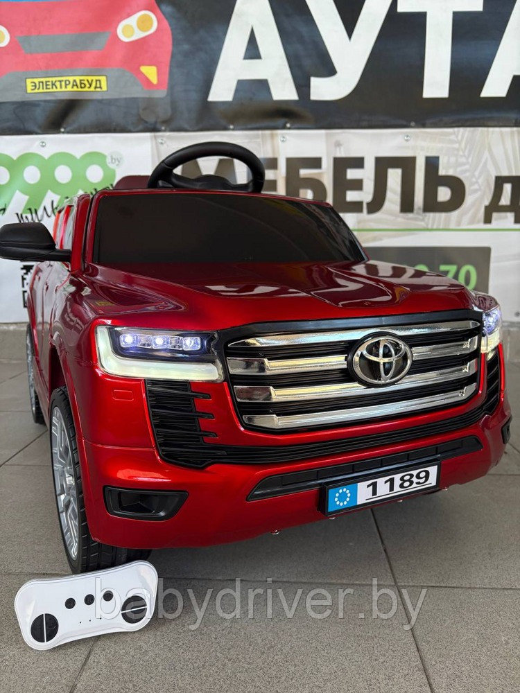 Детский электромобиль Baby Driver 2299 (красный глянец) Toyota Land Cruiser