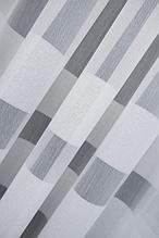 Сеточка гардинная "бамбук" с декором в виде белых полос по - низу