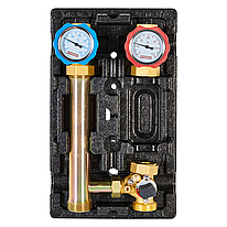 Насосная группа Rommer RDG-1003 с 3-х ходовым приводным смесителем 1", без насоса, правая