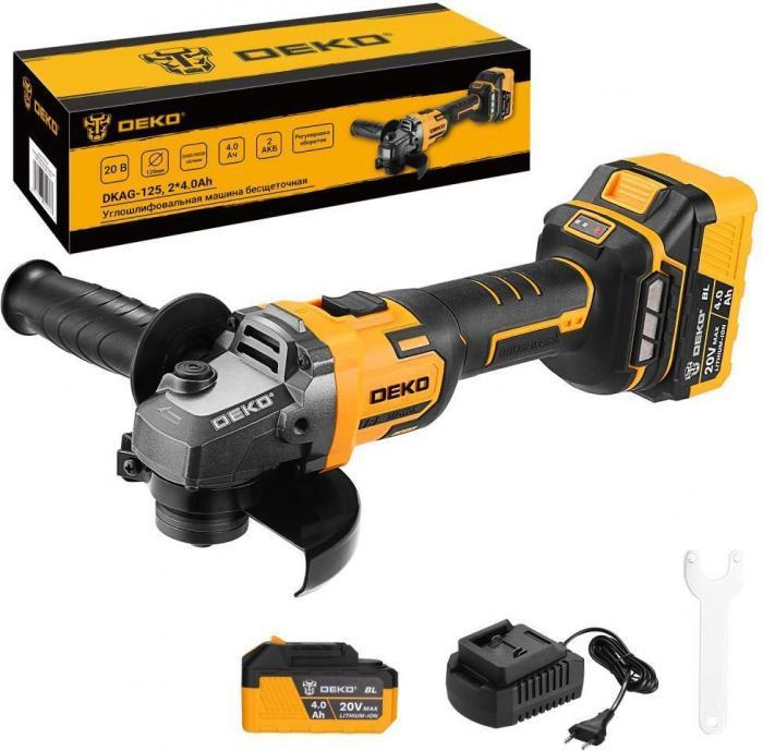 DEKO DKAG-125, 20В, 2*4.0Ач 083-1064