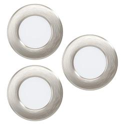 EGLO 901403 FUEVA 6 светодиодный встраиваемый светильник 3X3.7W 2700/4000/6500K матовый никель 8.8 см комплект