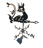 Флюгер кот и голубь