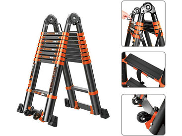 Лестница-стремянка телескопическая BLACK LINE STARTUL ST9932-042 (199 см)
