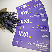 СЕРТИФИКАТЫ