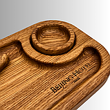 Подставка-поднос для хлеба и масла в комплекте с ножом, фото 4