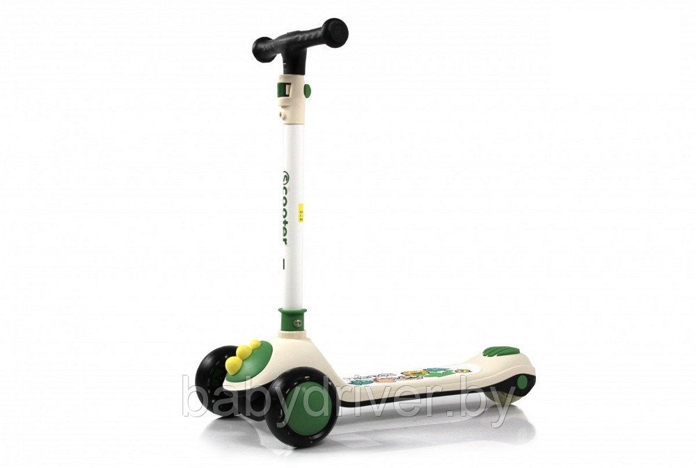 Детский самокат RiverToys HB-8002 (зелёный) Складной