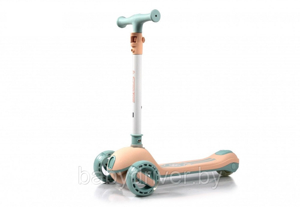 Детский самокат RiverToys HB-818 (розовый) Складной