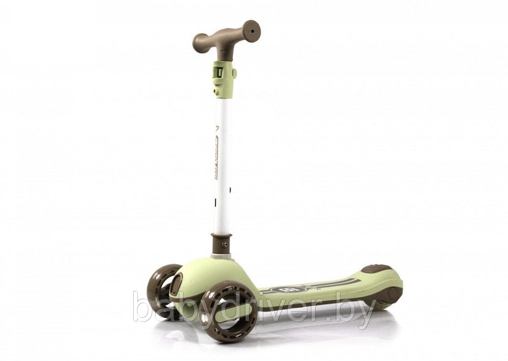 Детский самокат RiverToys HB-818 (зелёный) Складной