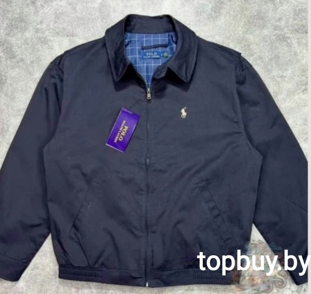 Куртка "харрингтон" Polo, темно-синяя.