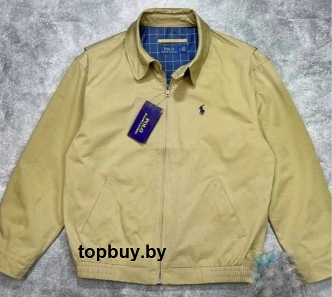 Куртка POLO модель "харрингтон", бежевая.