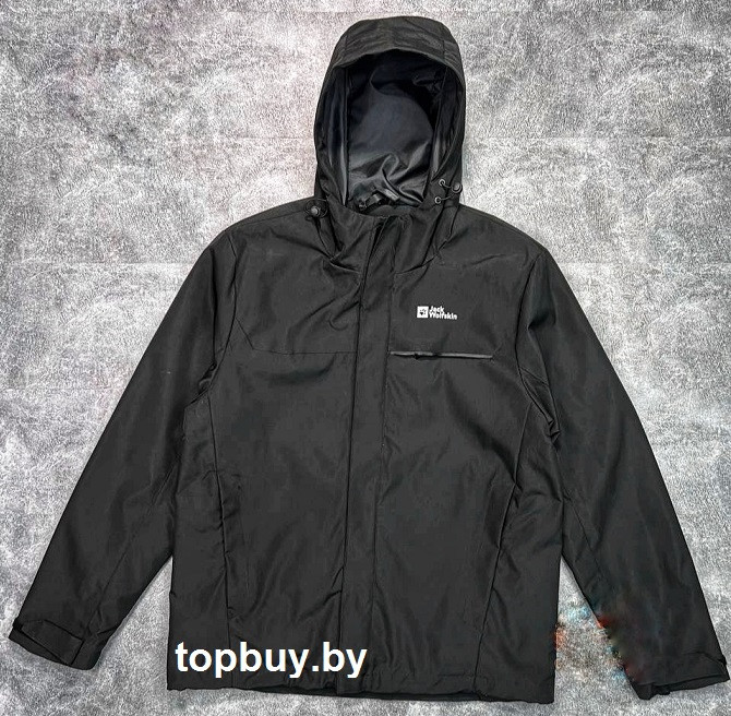 Куртка 3-в-1 Jack Wolfskin, чёрная.