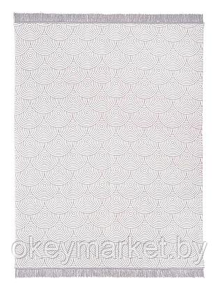 Плед хлопково-акриловый Cotton Cloud размер 150х200 Круги, фото 3