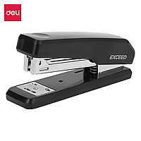 Степлер DELI EXCEED, черный, № 24/6, 26/6, до 25 листов, пластик, картонная коробка, 0300BLACK