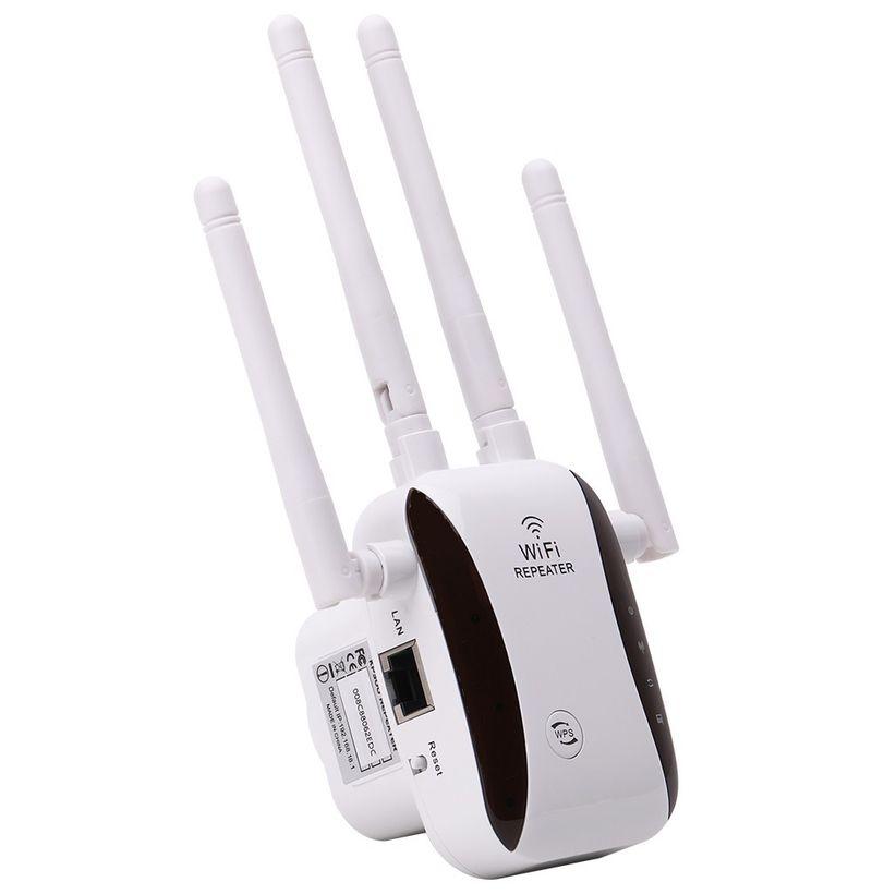 Адаптер - репитер, повторитель, усилитель Wi-Fi сигнала ver.03, до 300 Мбит/с, 4 антенны, белый 559191, фото 1