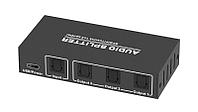 Цифровой аудио разветвитель - сплиттер 1x3 оптический (Toslink/SPDIF), активный, черный 559157