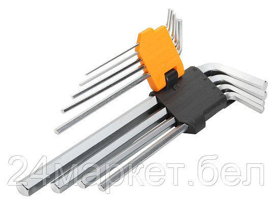 TOLSEN TT20049 TOLSEN Набор Г-образных шестигранников, 1,5-10 мм, длинные, 9 предметов, фото 2