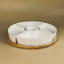 Менажница 29см BAMBOO на подставке в под.уп. Lenardi142-159