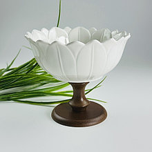 Конфетница 16,5х15см см на ножке TROPICAL  Lenardi 235-055