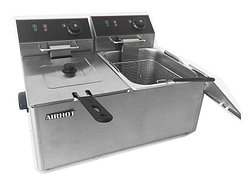 Фритюрница AIRHOT EF6+6 (мятый корпус)