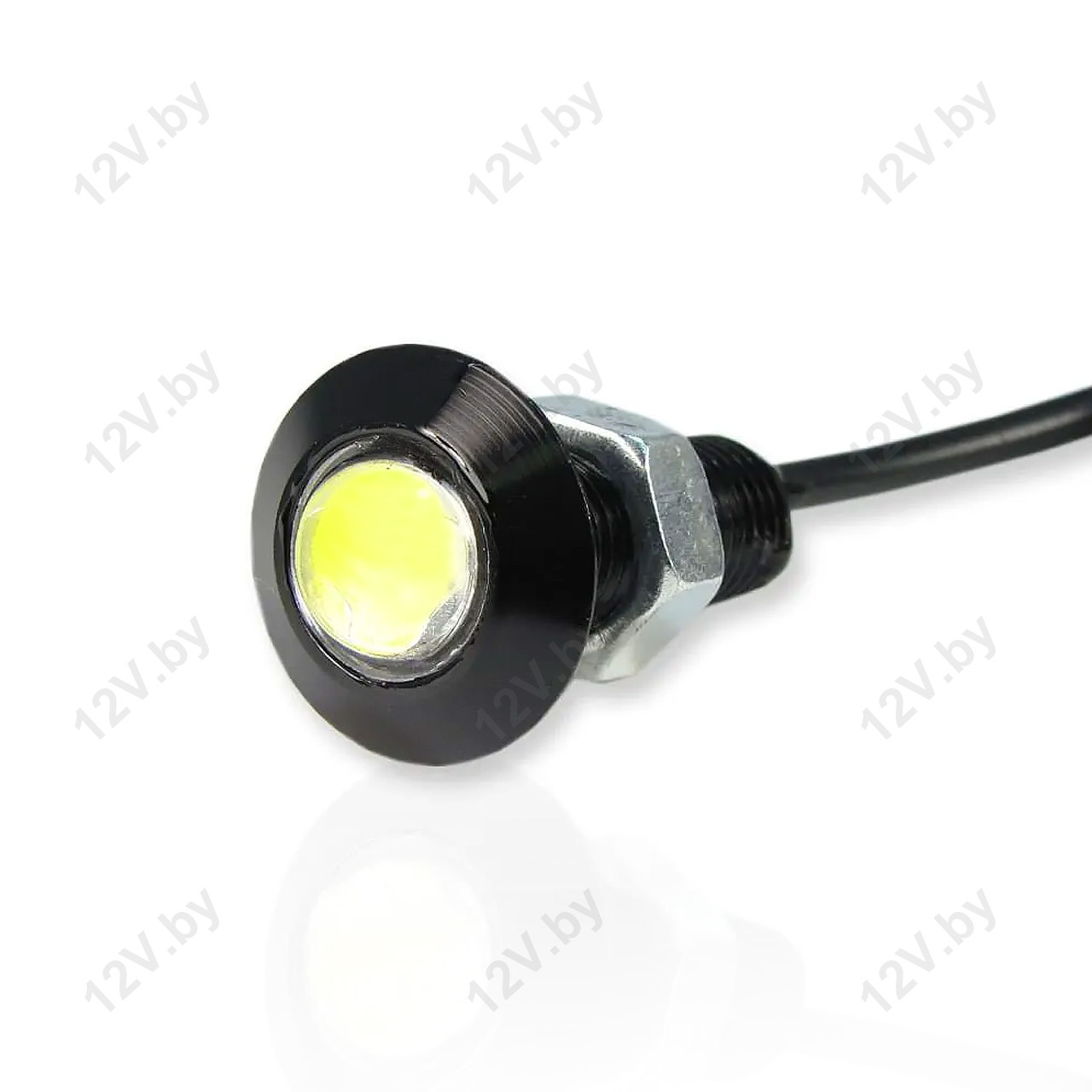 Светодиодный светильник SPOT (Болт с гайкой) D21-2W-Black 12V 6000K
