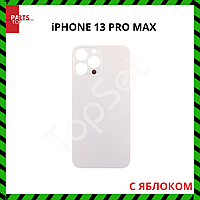 Задняя крышка iPhone 13 Pro Max (A2645) Золото (стекло, монолит, широкий вырез под камеру, логотип) - ПРЕМИУМ