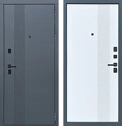 Двери входные металлические металюр M12 ФЛ-33 Velluto Oscure AG 710 - ФЛ-33 Velluto Bianco AG 700