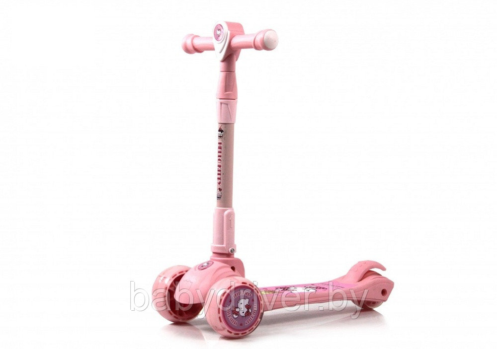 Детский самокат RiverToys HB-103 (розовый) Складной