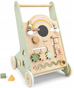 Детские ходунки Viga Toys PolarB  зеленый с радугой 44226