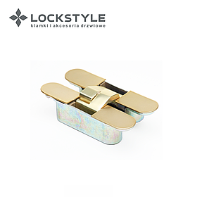 Петля скрытая 3D LOCKSTYLE, модель ECLIPSE 3.0 комплект  MATT GOLD (матовое золото)