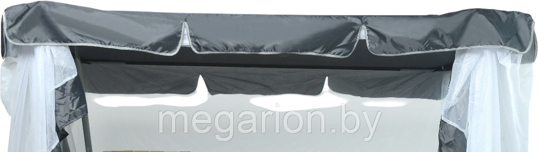 Тент для садовых качелей Ольса Люкс 2 противомоскитный с1535 (серый)