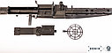 Пулемет DENIX MG-34 с прицельной планкой и ремнем, Германия, фото 6