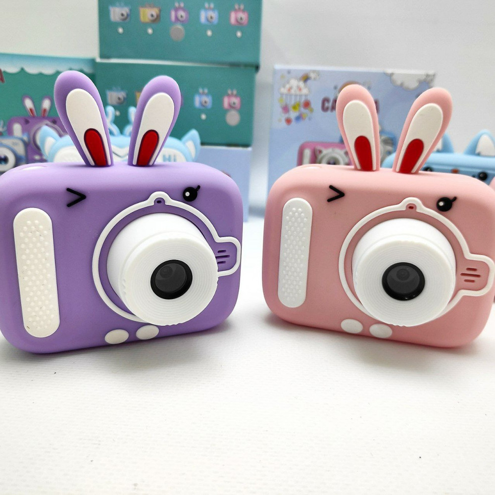 Детский цифровой мини фотоаппарат Childrens fun Camera (фото, видео, 5 игр) Розовый/Голубой/Желтый