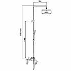 Душевая система с термостатом Gappo G2495-79 (оружейная сталь), фото 2