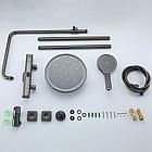 Душевая система с термостатом Gappo G2495-79 (оружейная сталь), фото 3