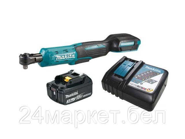 Аккум.угловой гайковерт MAKITA LXT DWR180RF в кор. (18.0 В, 1 акк., Li-Ion, посадочн. квадрат 1/4 ", 48 Нм,)