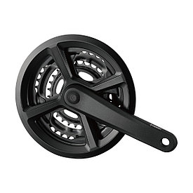 Комплект шатунов TY-CQ05, 28/38/48T, 175 мм, PR11016 PROWHEEL