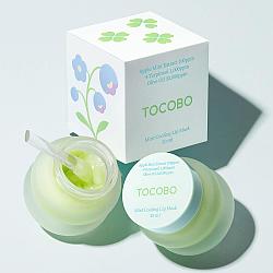 Ночная охлаждающая маска для губ с мятой Tocobo Mint Cooling Lip Mask. 20 мл
