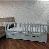 Кровать односпальная АЛЕСЯ (массив березы / массив ольхи) без выкатных ящиков, фото 8