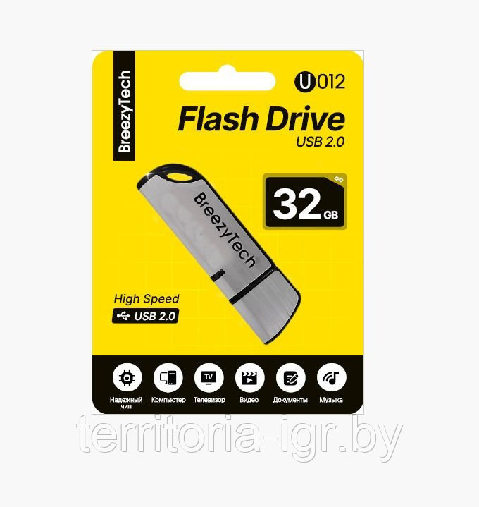 USB флэш-диск 32Gb U012 черный BreezyTech