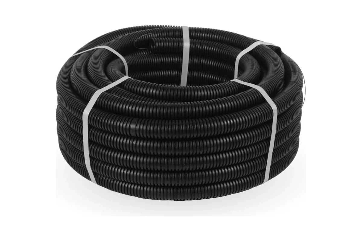 Труба гофрированная ПНД d16мм черная