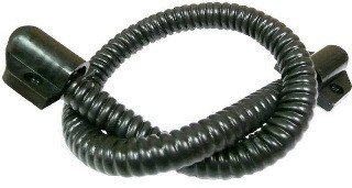 Гибкий переход KL-8 ПВХ 8х400мм черный оцинкованная сталь в оболочке ПВХ