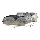 Кровать Гармония КР 601 (160х200 см) Крафт, фото 2